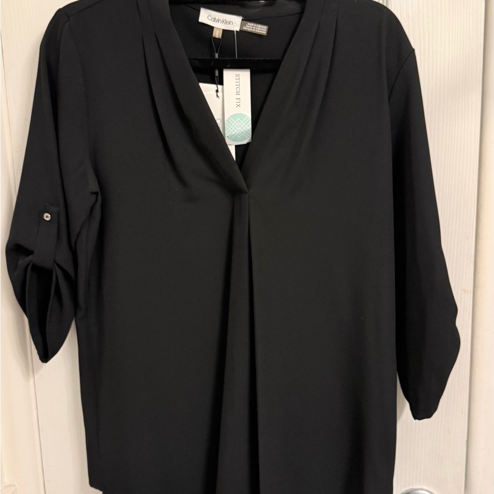Calvin Klein Women's Elegant Black Blouse